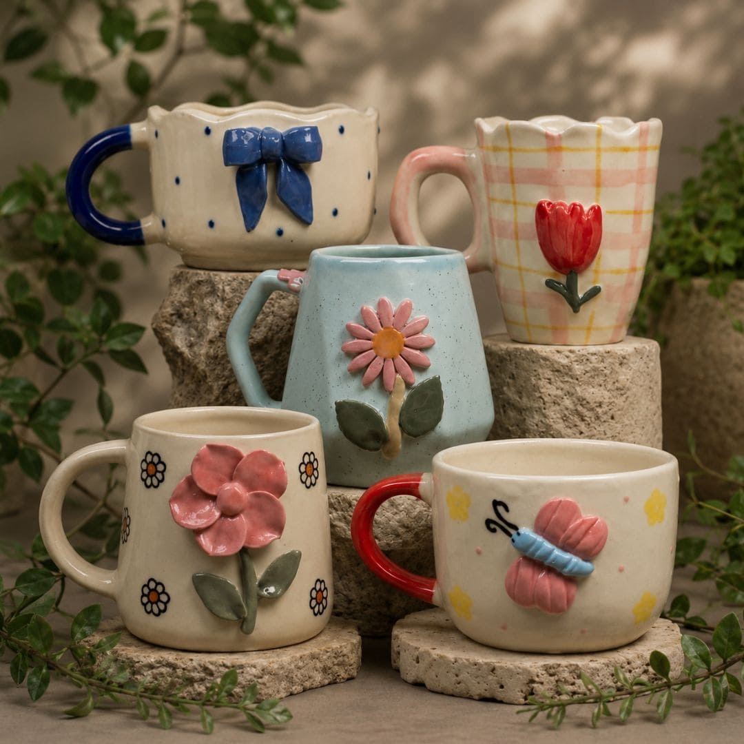 The Aesthetic Mugs Combo AA (Set of 5)