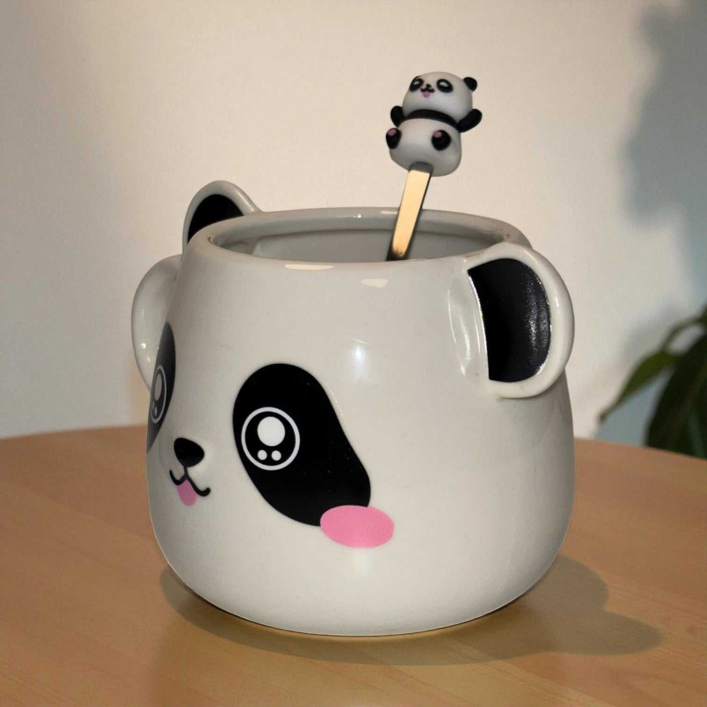 Moodie Panda Ceramic Mug (With Spoon) - The Bubbly