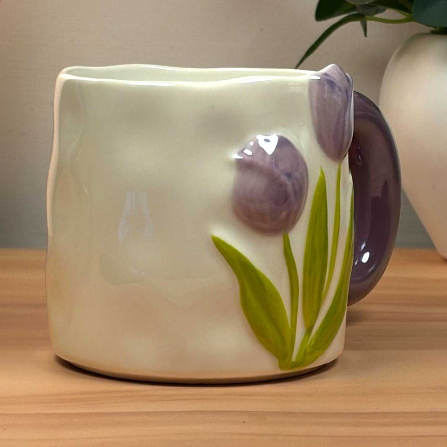 Tulip Meadow Ceramic Mug - Violet