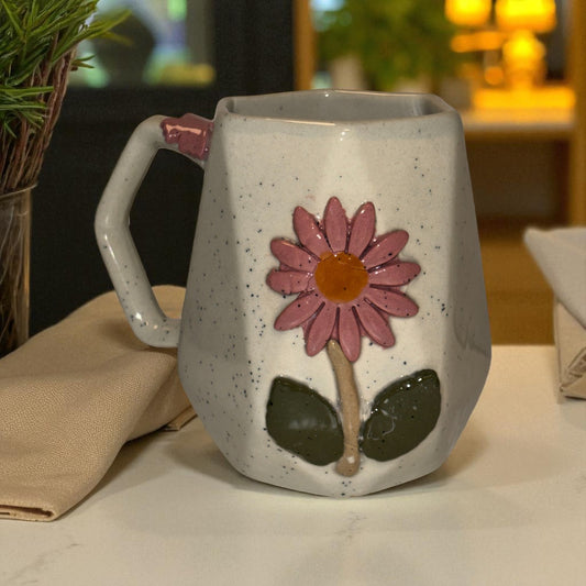 Angular Blossom Ceramic Cup