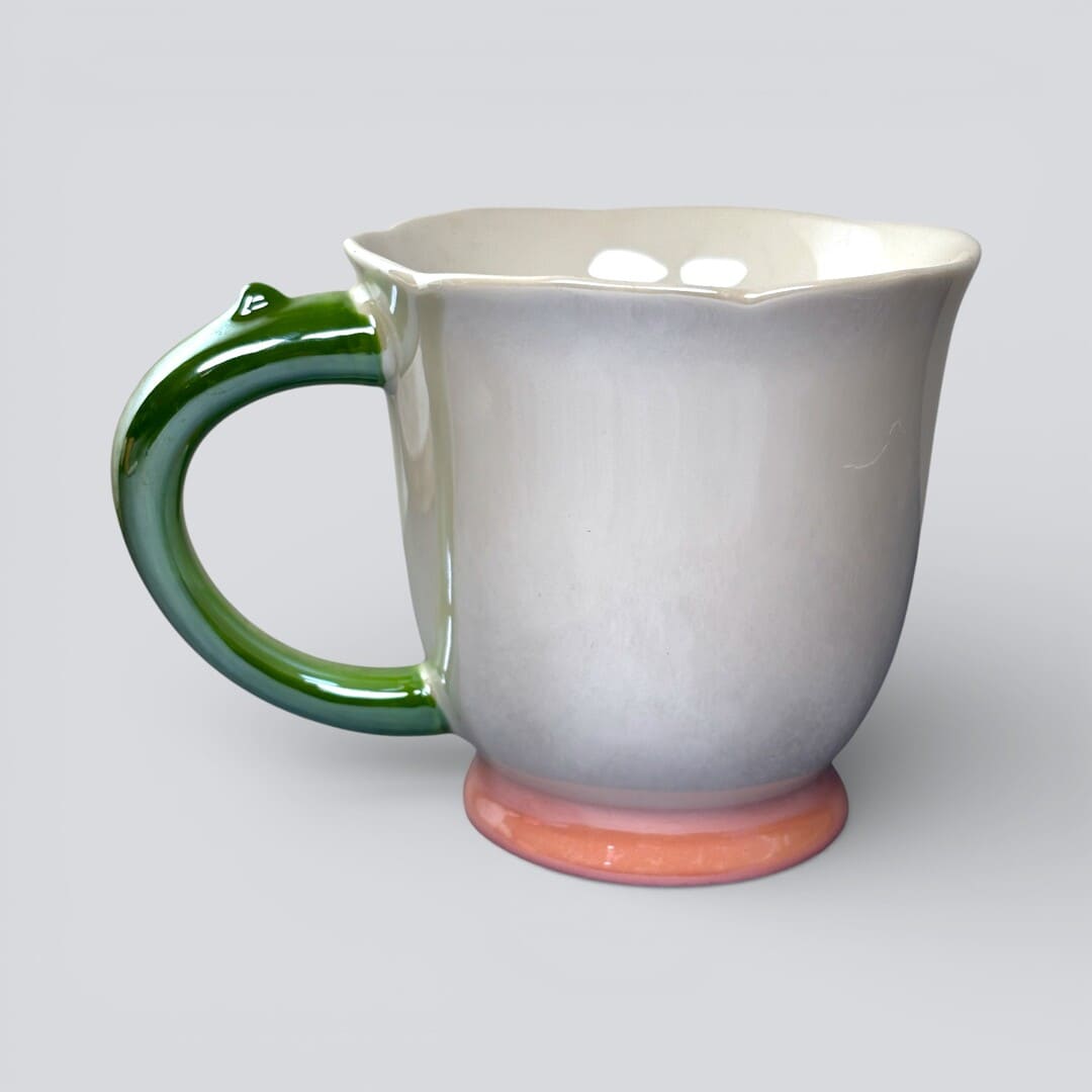 Tulip Buds Ceramic Mug - Red