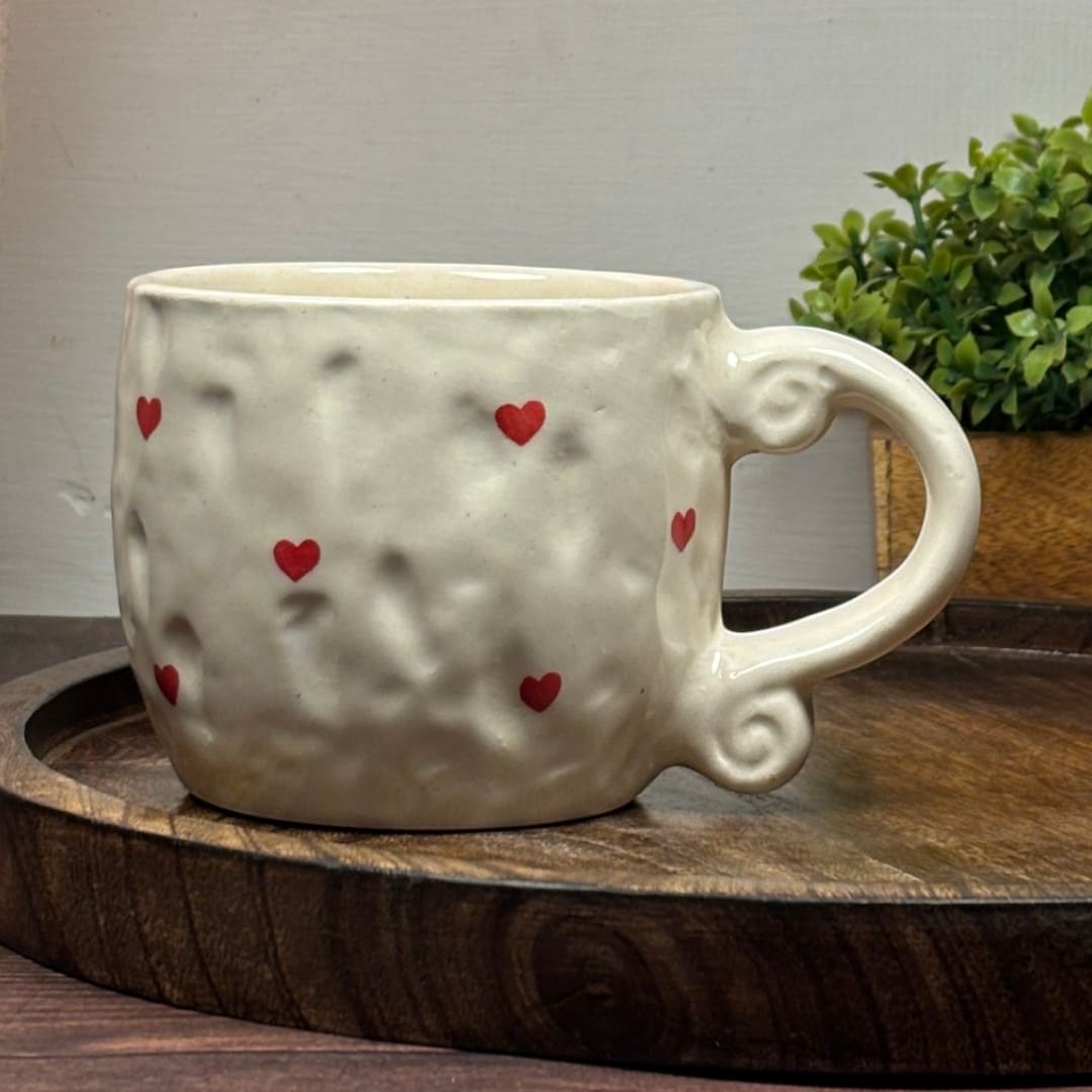 Heart Post Ceramic Mug