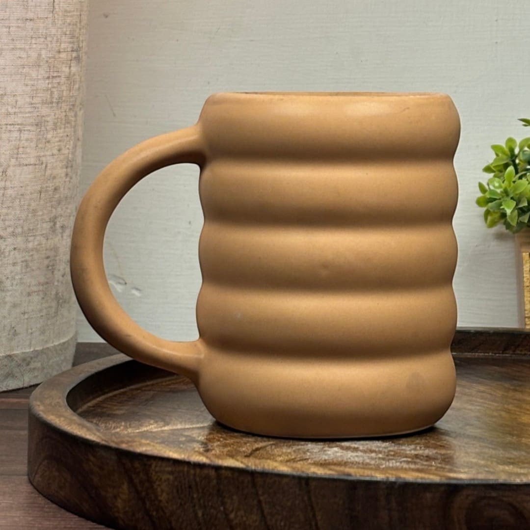 Earthen Contour Ceramic Mug