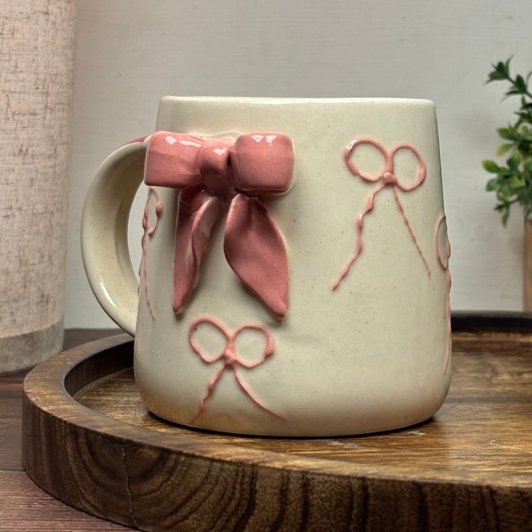 Pastel Bow Ceramic Mug