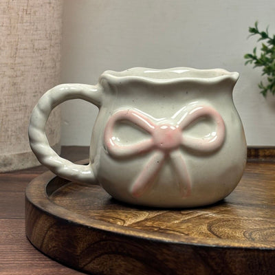 Pink Bow Ceramic Mug
