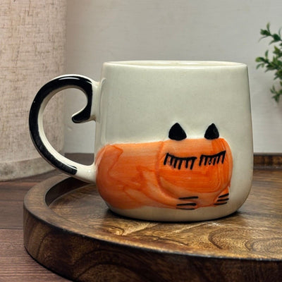Sleepy Cat Ceramic Mug