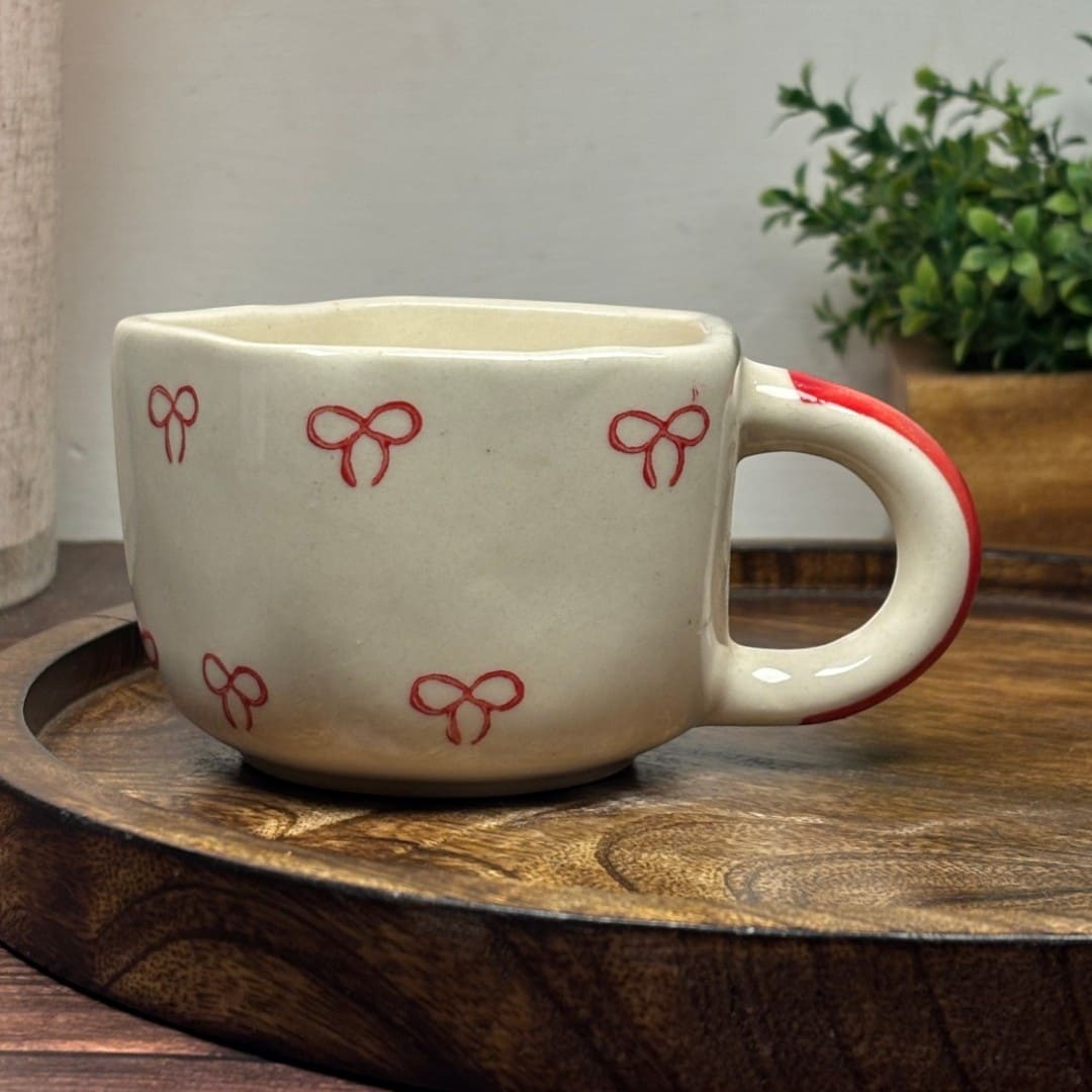 Angular Bow Ceramic Mug