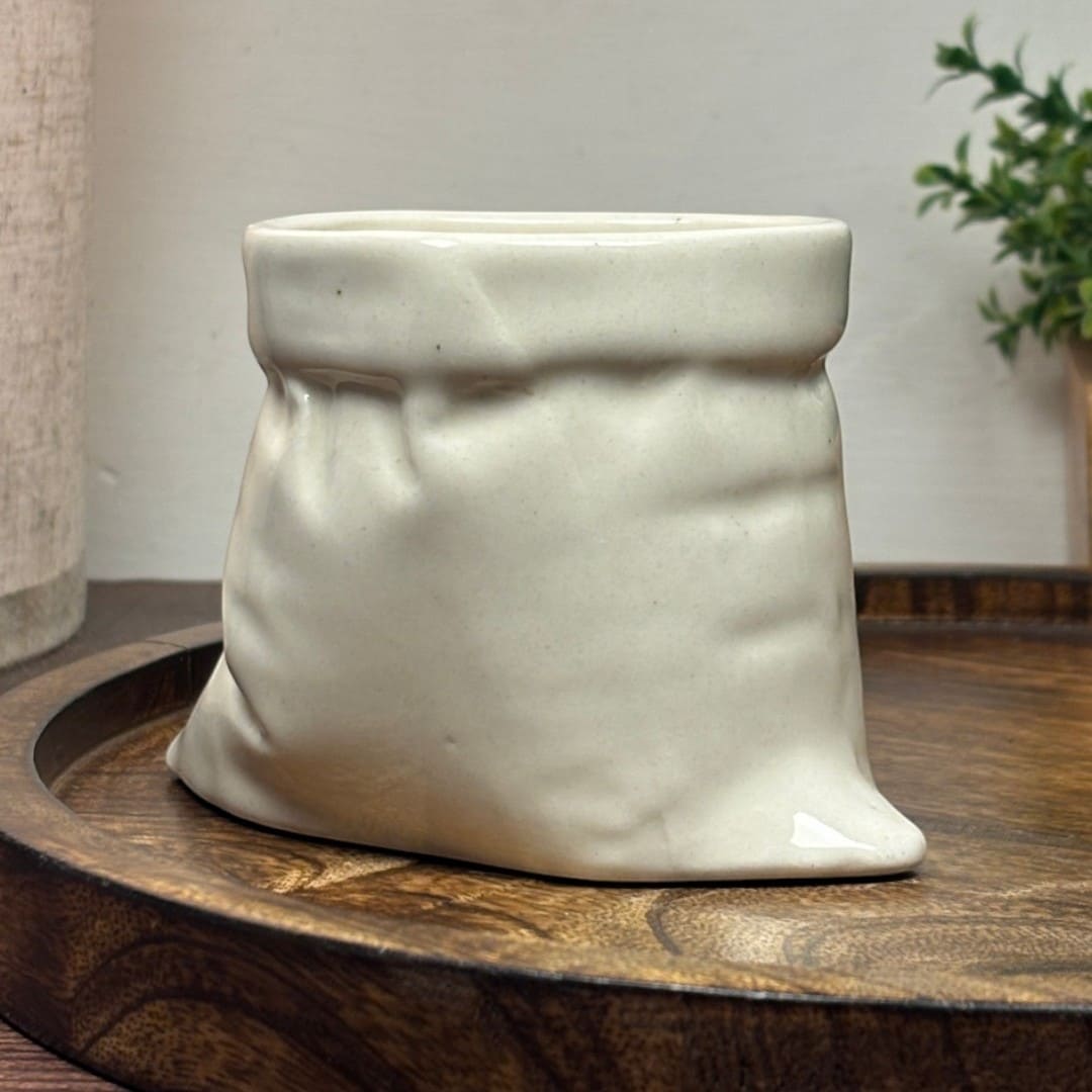 Wrinkled Bag Ceramic Mug