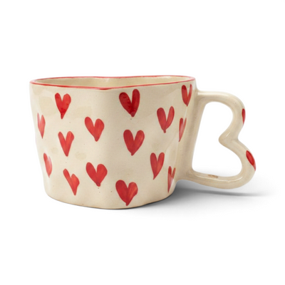 Heart Shaped Ceramic Mug