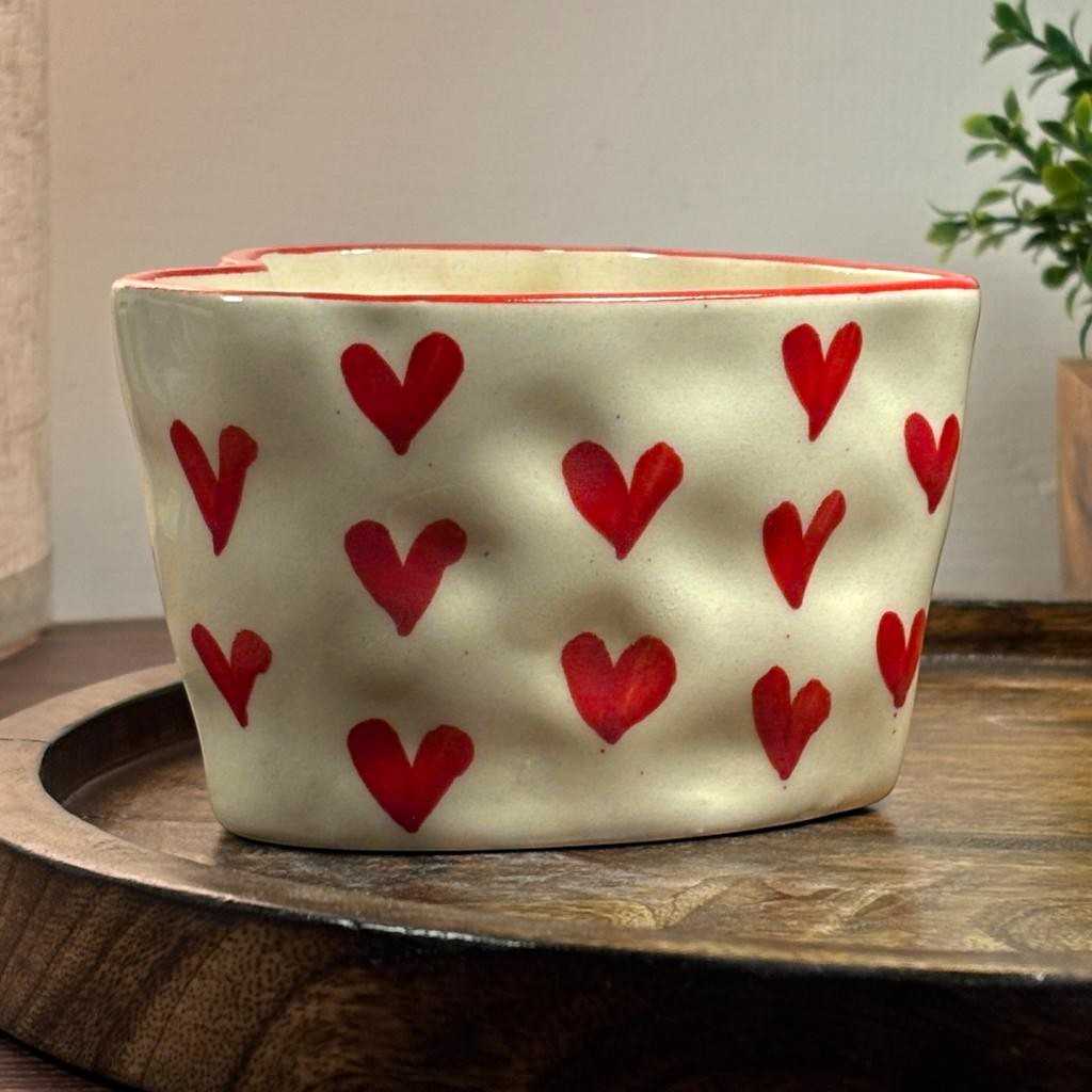 Heart Shaped Ceramic Mug