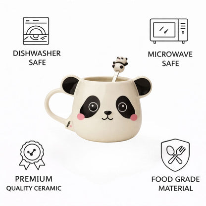 Moodie Panda Ceramic Mug (With Spoon) - The Sweetie