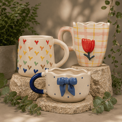 The Aesthetic Mugs Combo AH (Set of 3)