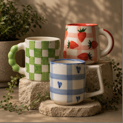 The Aesthetic Mugs Combo AL (Set of 3)