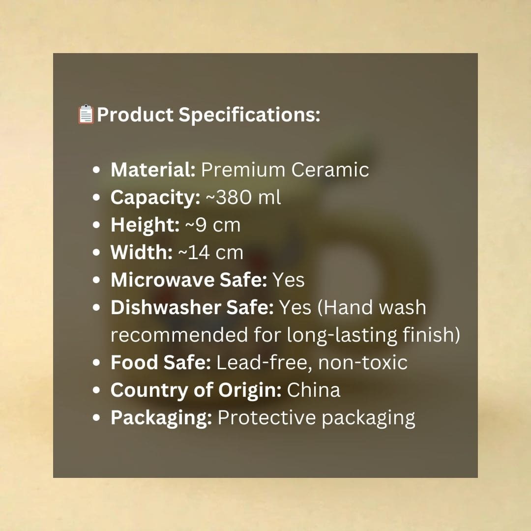 Tiny Greets Ceramic Mug (With Spoon and Lid) - Puppy