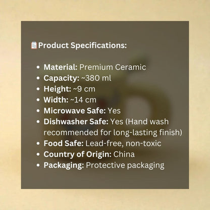 Tiny Greets Ceramic Mug (With Spoon and Lid) - Puppy