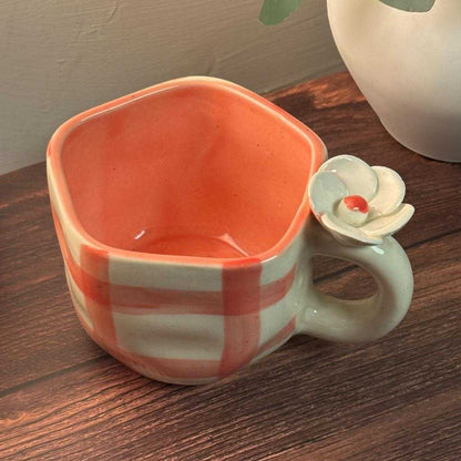 Daisy Checks Ceramic Mug