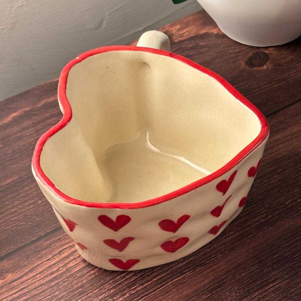 Heart Shaped Ceramic Mug