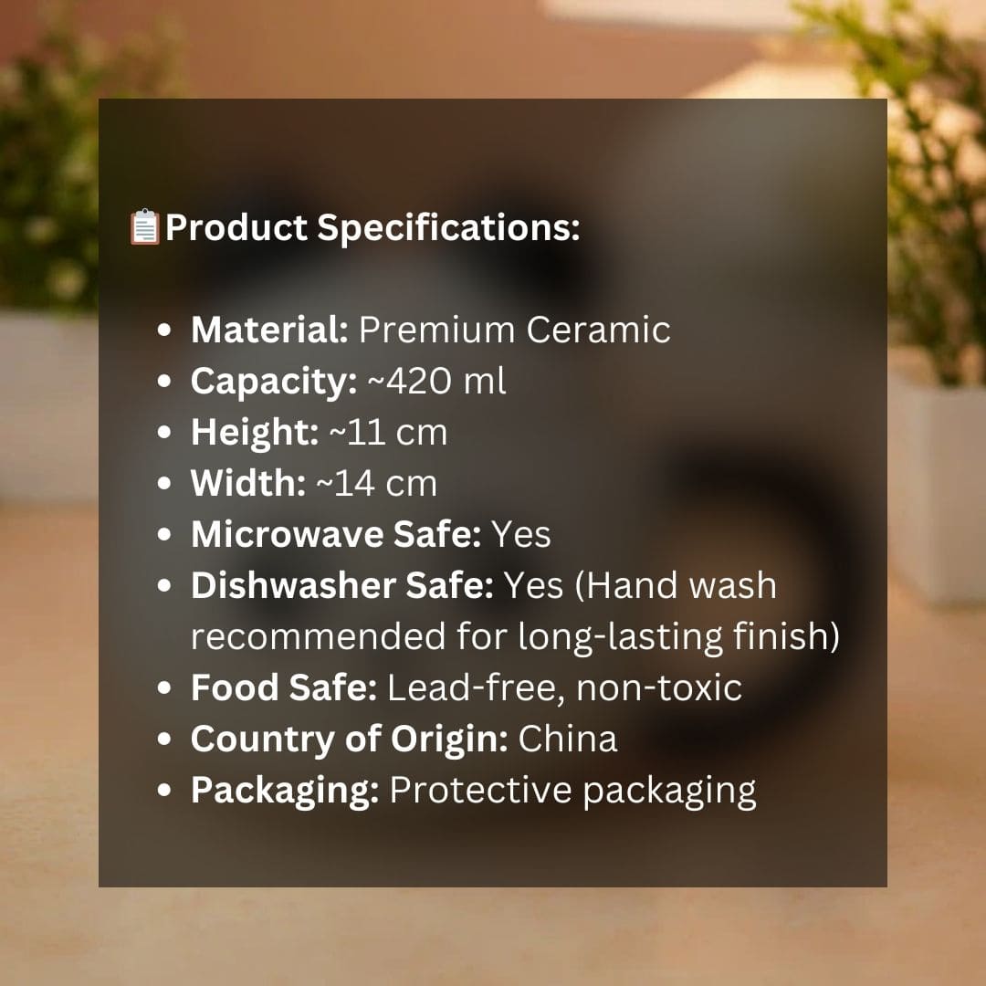 Panda Pop Ceramic Mug (With Lid)