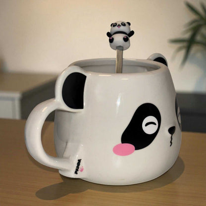Moodie Panda Ceramic Mug (With Spoon) - The Sweetie