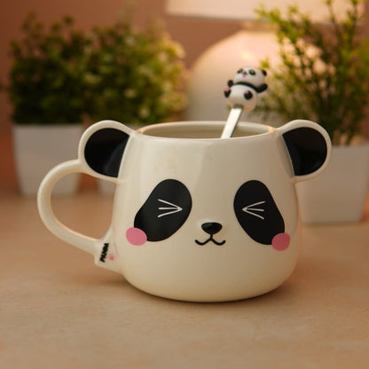 Moodie Panda Ceramic Mug (With Spoon) - The Wink