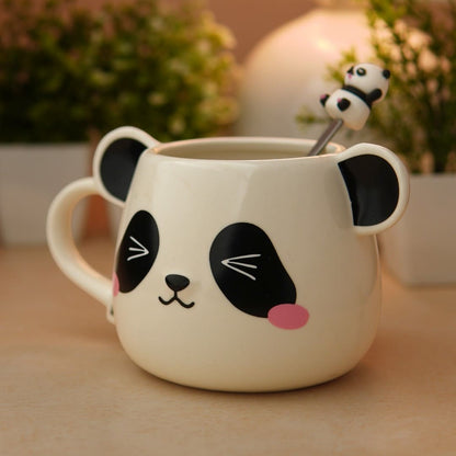 Moodie Panda Ceramic Mug (With Spoon) - The Wink