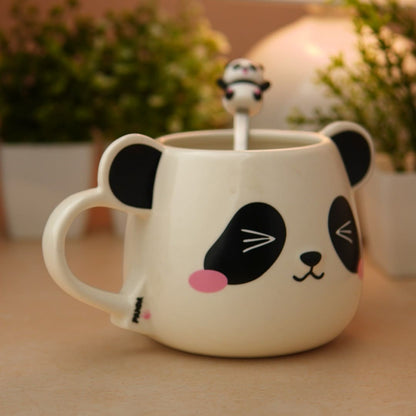 Moodie Panda Ceramic Mug (With Spoon) - The Wink