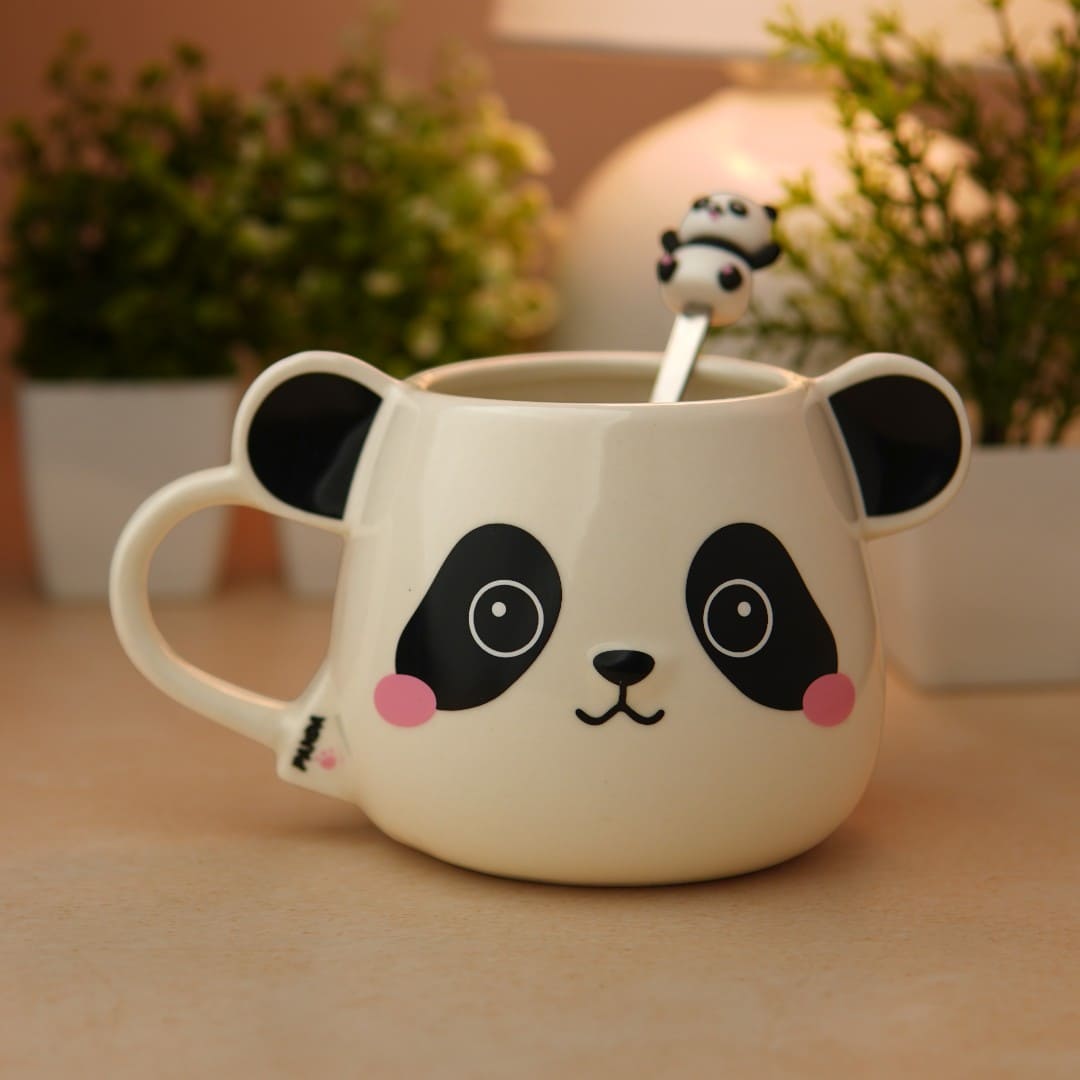 Moodie Panda Ceramic Mug (With Spoon) - The Sweetie