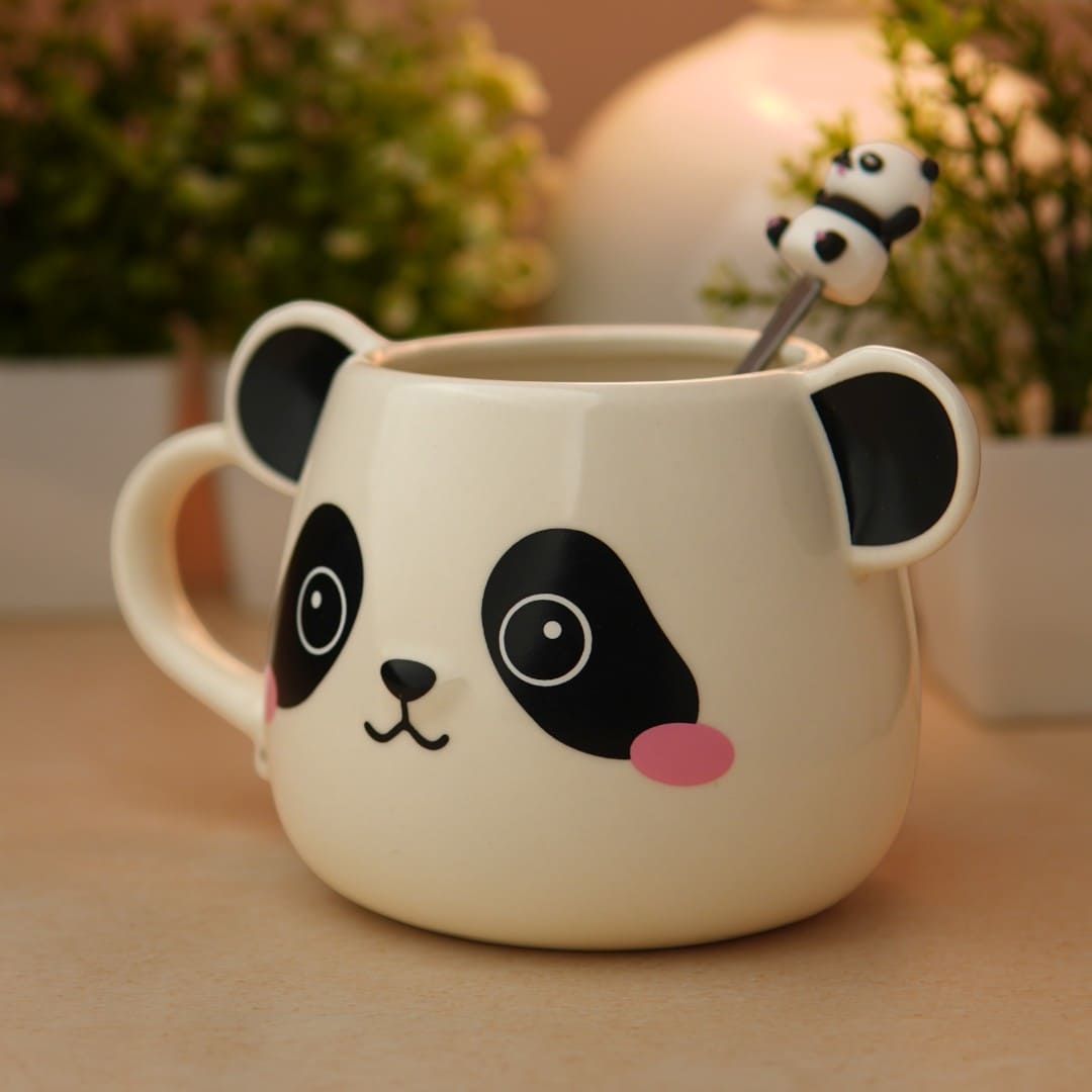 Moodie Panda Ceramic Mug (With Spoon) - The Sweetie
