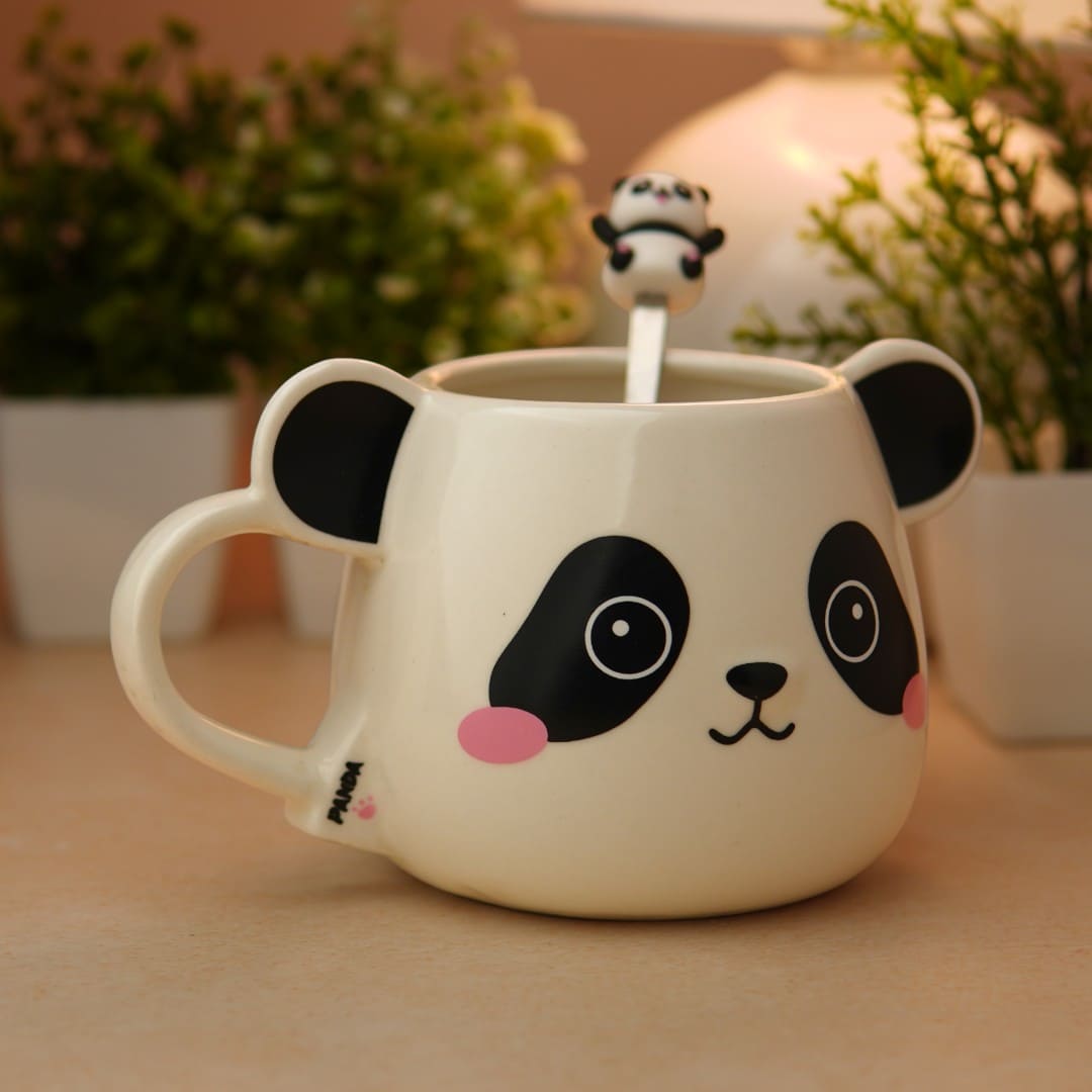 Moodie Panda Ceramic Mug (With Spoon) - The Sweetie
