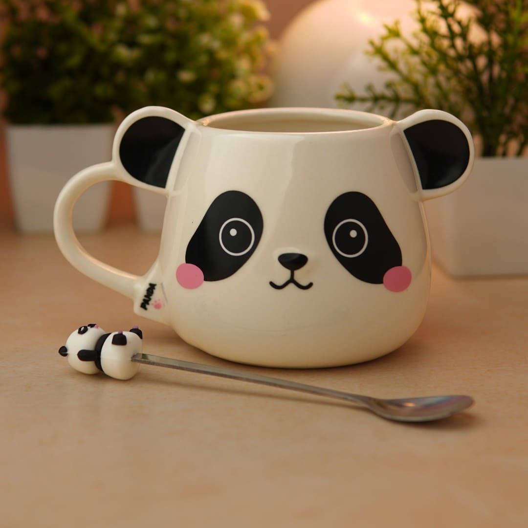 Moodie Panda Ceramic Mug (With Spoon) - The Sweetie