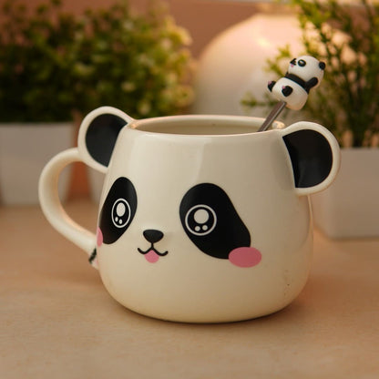 Moodie Panda Ceramic Mug (With Spoon) - The Bubbly