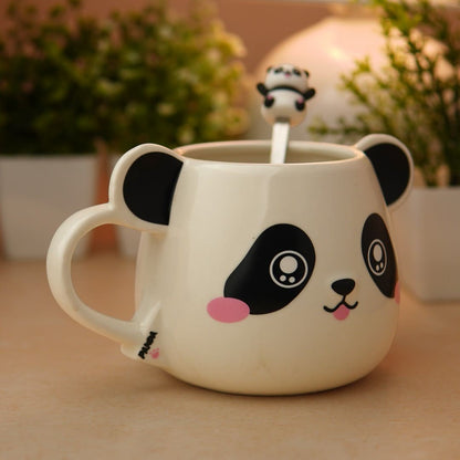 Moodie Panda Ceramic Mug (With Spoon) - The Bubbly