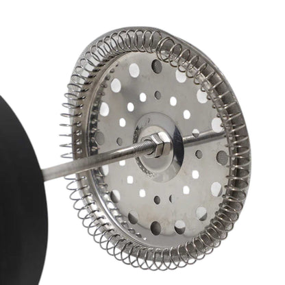 Matte Black Glass French Press with Modern Angular Grip (600 ml)