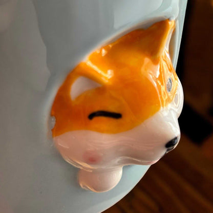 Sassy Shiba Ceramic Cup (With Spoon and Lid)