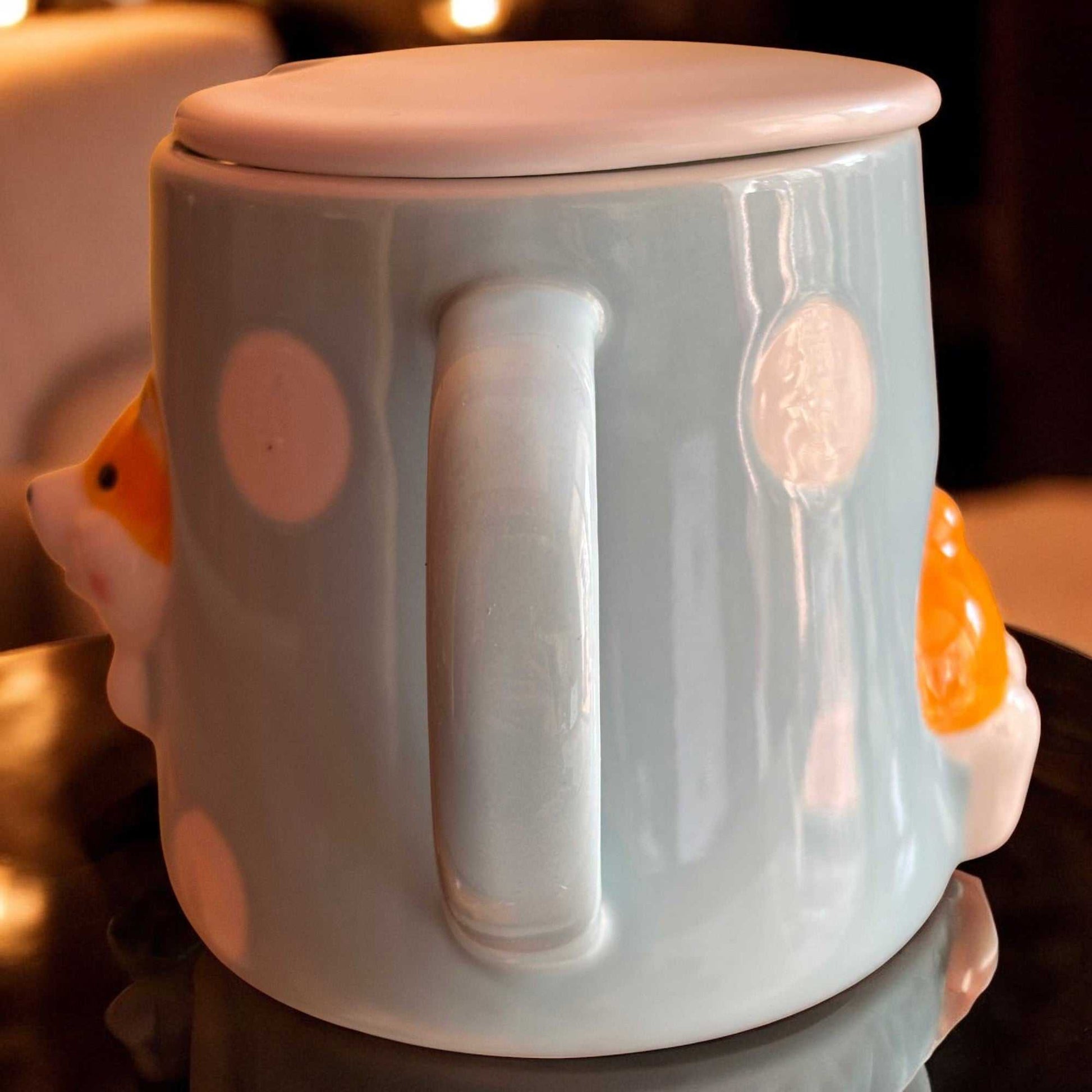 Sassy Shiba Ceramic Cup (With Spoon and Lid)