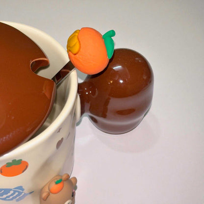 Tangy Teddy Ceramic Cup (With Spoon and Lid)