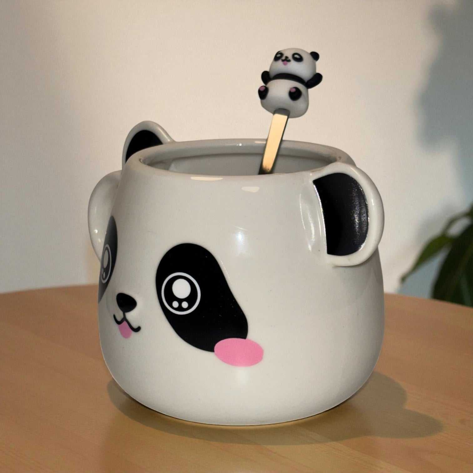 Moodie Panda Ceramic Mug (With Spoon) - The Bubbly