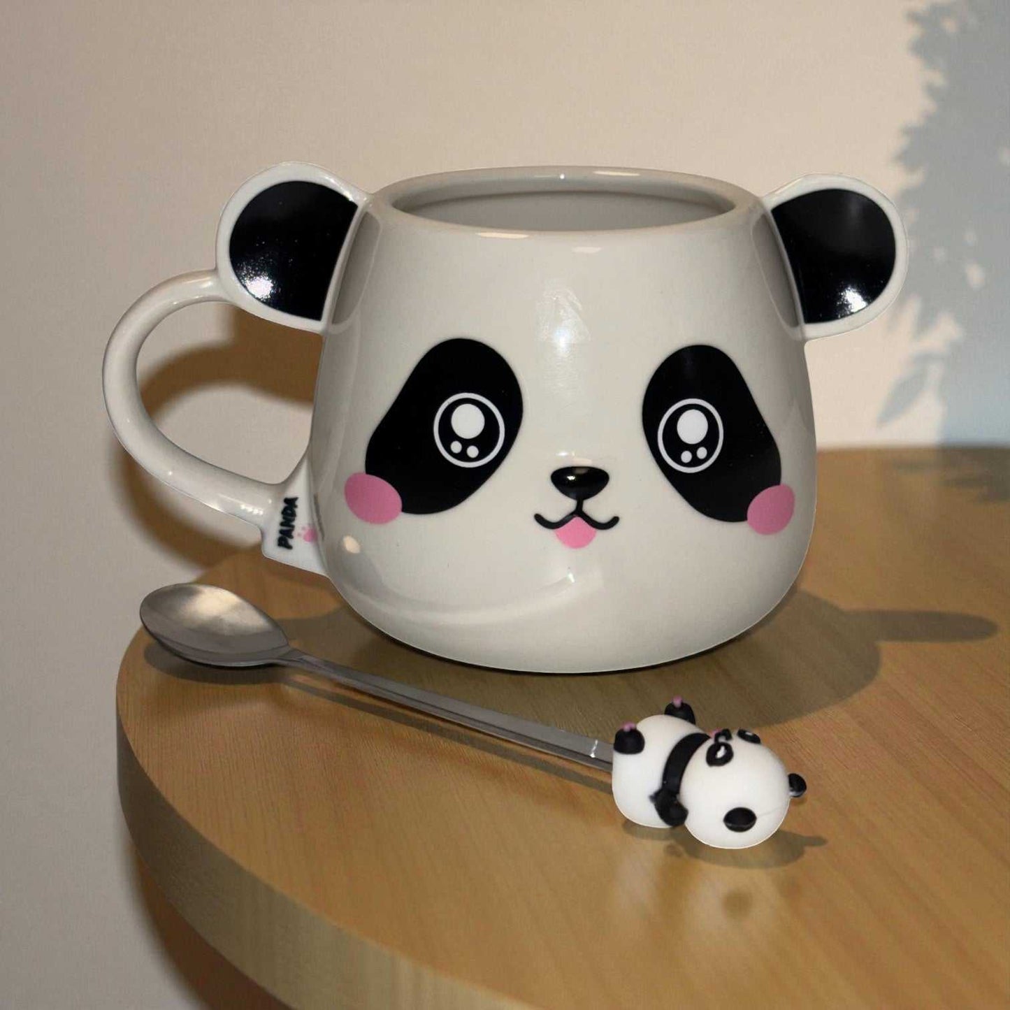 Moodie Panda Ceramic Mug (With Spoon) - The Bubbly