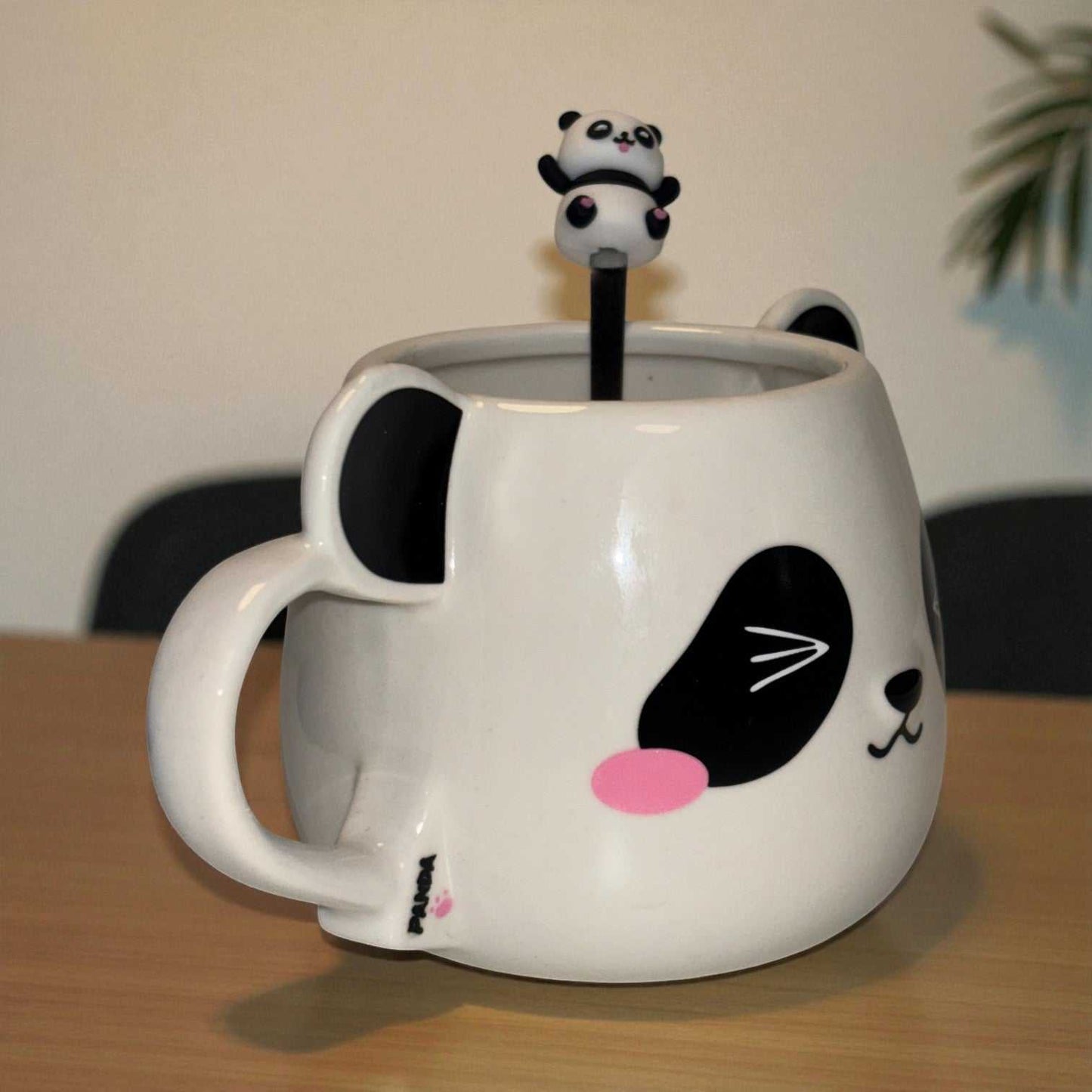 Moodie Panda Ceramic Mug (With Spoon) - The Wink
