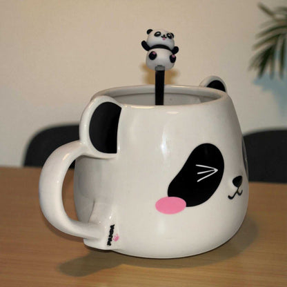 Moodie Panda Ceramic Mug (With Spoon) - The Wink
