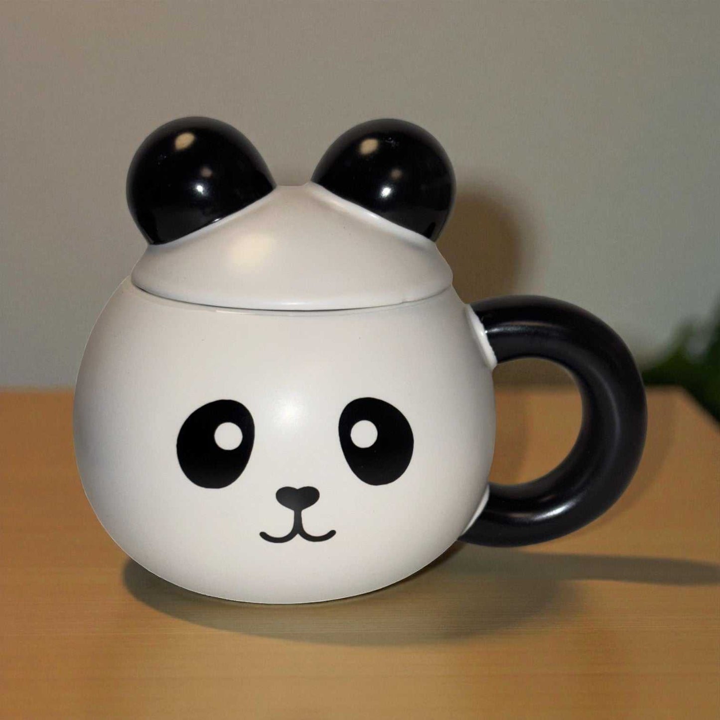 Panda Pop Ceramic Mug (With Lid)