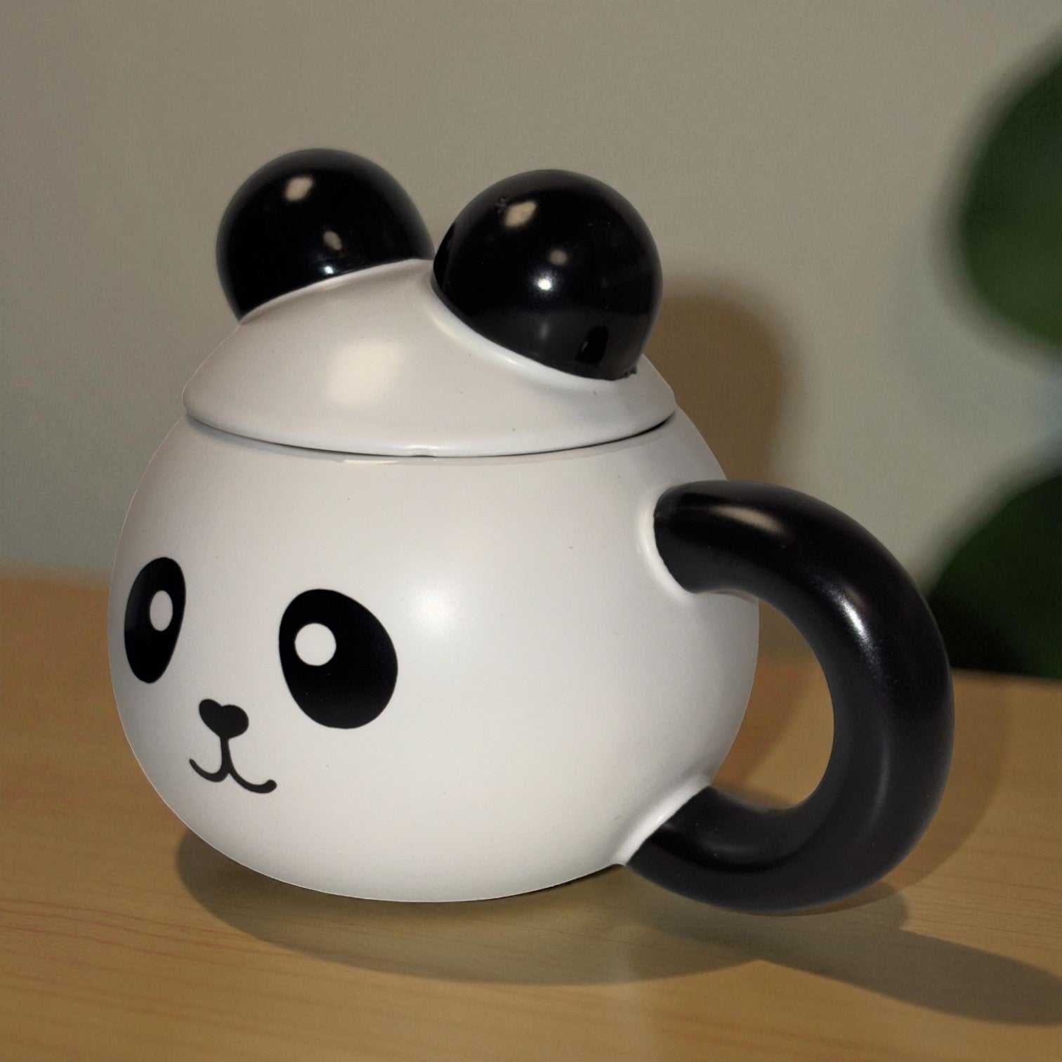 Panda Pop Ceramic Mug (With Lid)