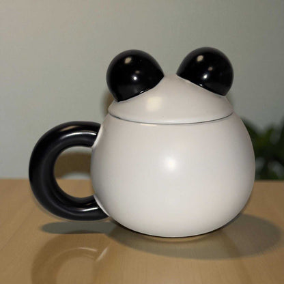 Panda Pop Ceramic Mug (With Lid)