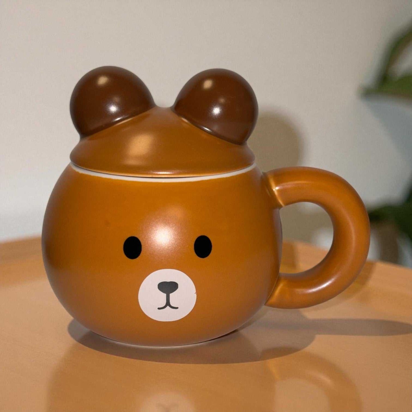 Teddy Tuck Ceramic Mug (With Lid)