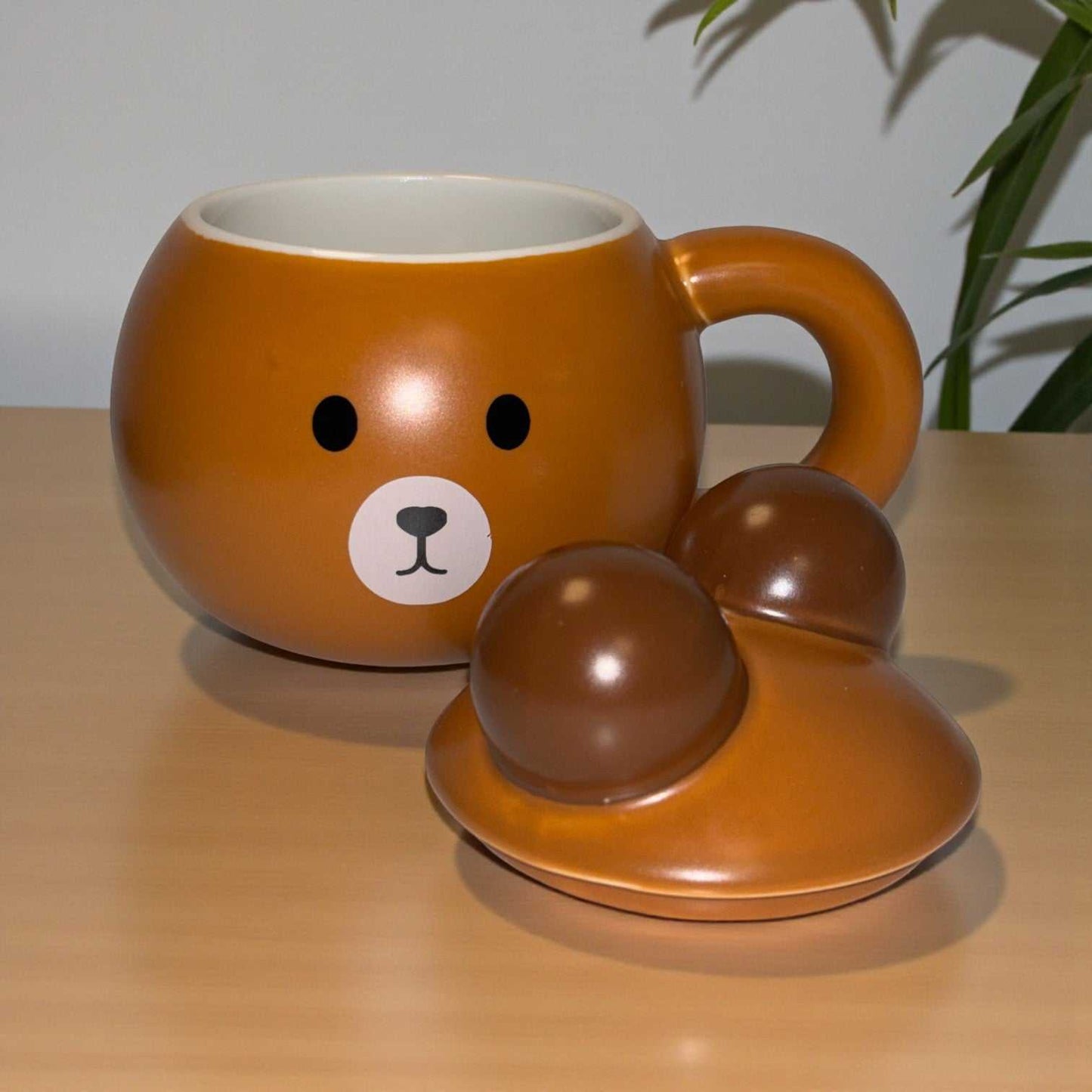 Teddy Tuck Ceramic Mug (With Lid)