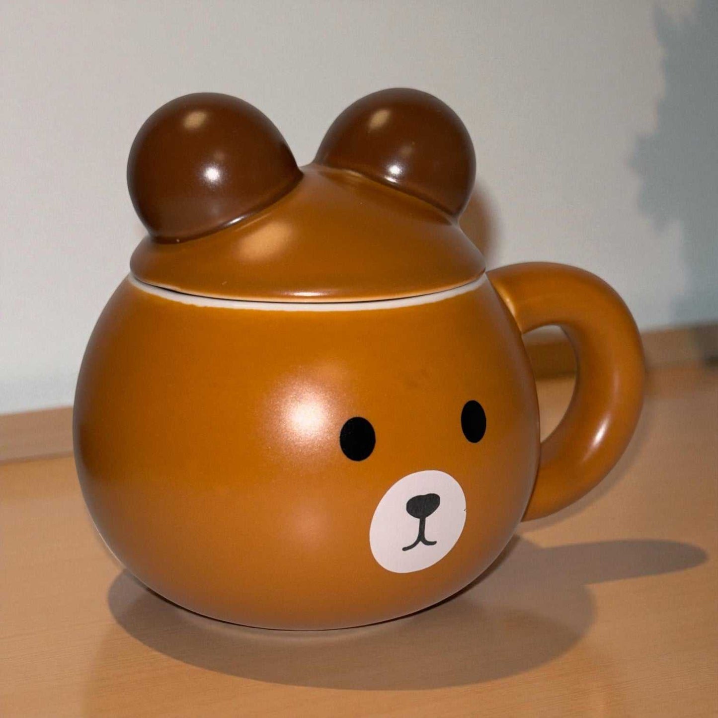 Teddy Tuck Ceramic Mug (With Lid)
