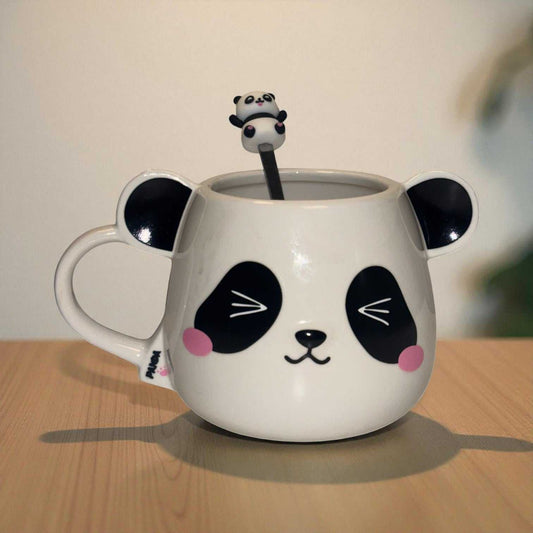 Moodie Panda Ceramic Mug (With Spoon) - The Wink