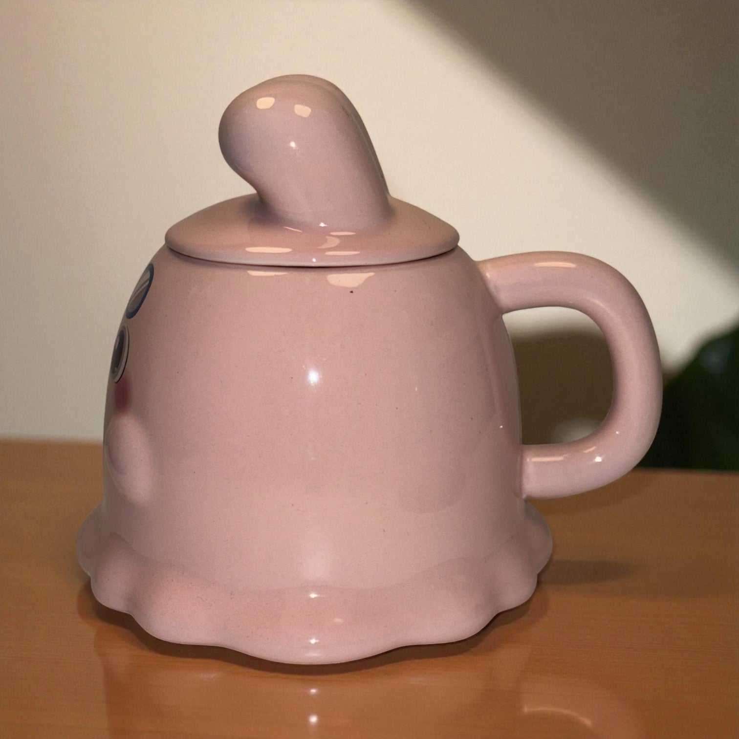 Sugar Snug Ceramic Mug (With Lid) - Pink