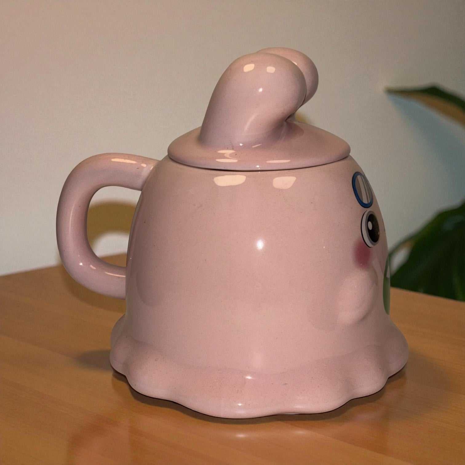 Sugar Snug Ceramic Mug (With Lid) - Pink