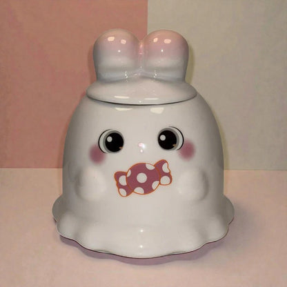 Sugar Snug Ceramic Mug (With Lid) - White